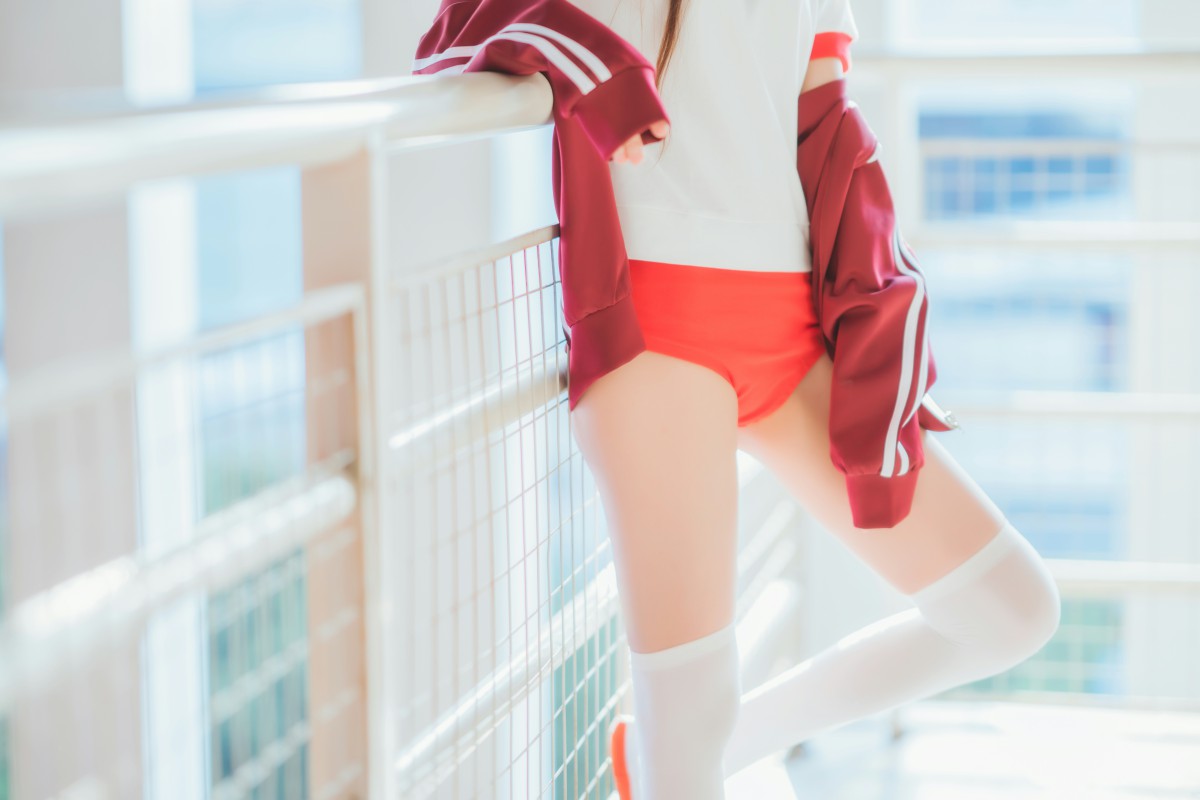 [Cosplay]桜桃喵 – 红色体操服 – COSPLAY