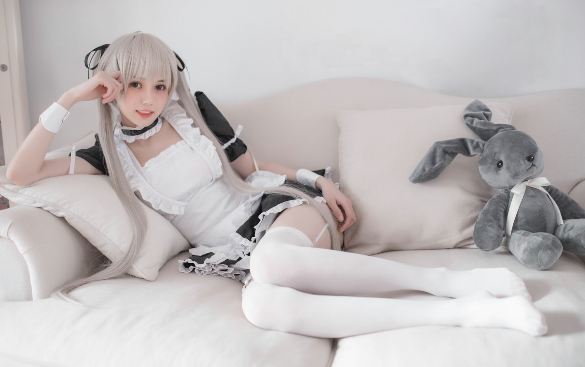 [Cosplay]你的负卿 – 穹妹女仆兔女郎 – COSPLAY