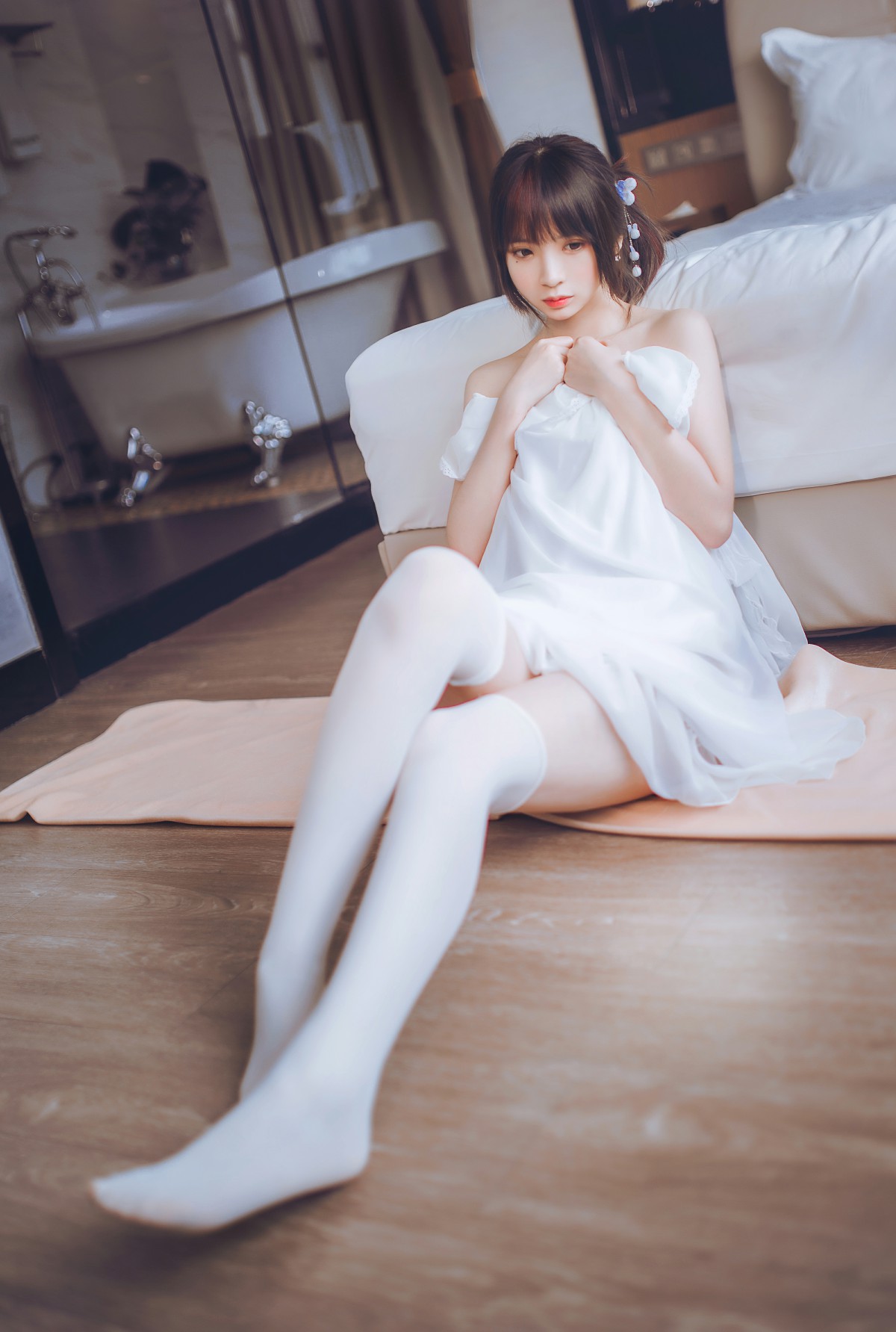 [Cosplay]疯猫ss – 睡衣与浴室的水手服 – COSPLAY