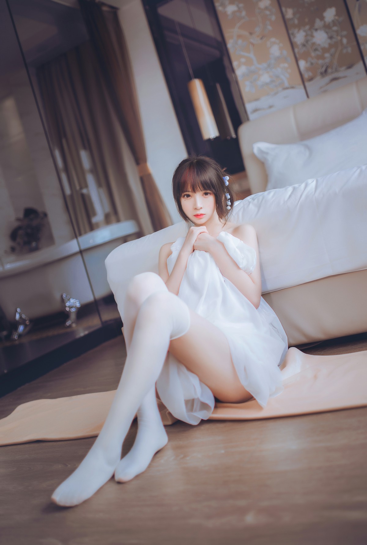 [Cosplay]疯猫ss – 睡衣与浴室的水手服 – COSPLAY