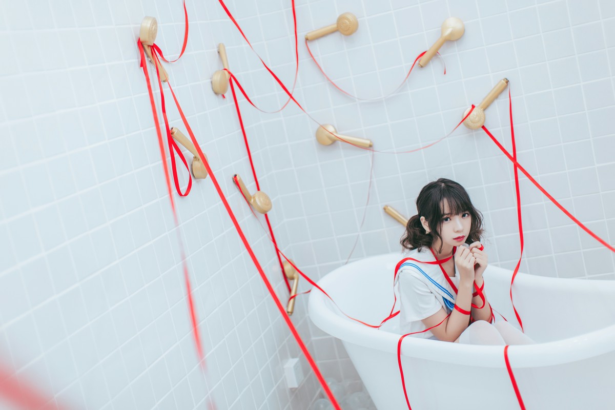 [Cosplay]疯猫ss – 睡衣与浴室的水手服 – COSPLAY