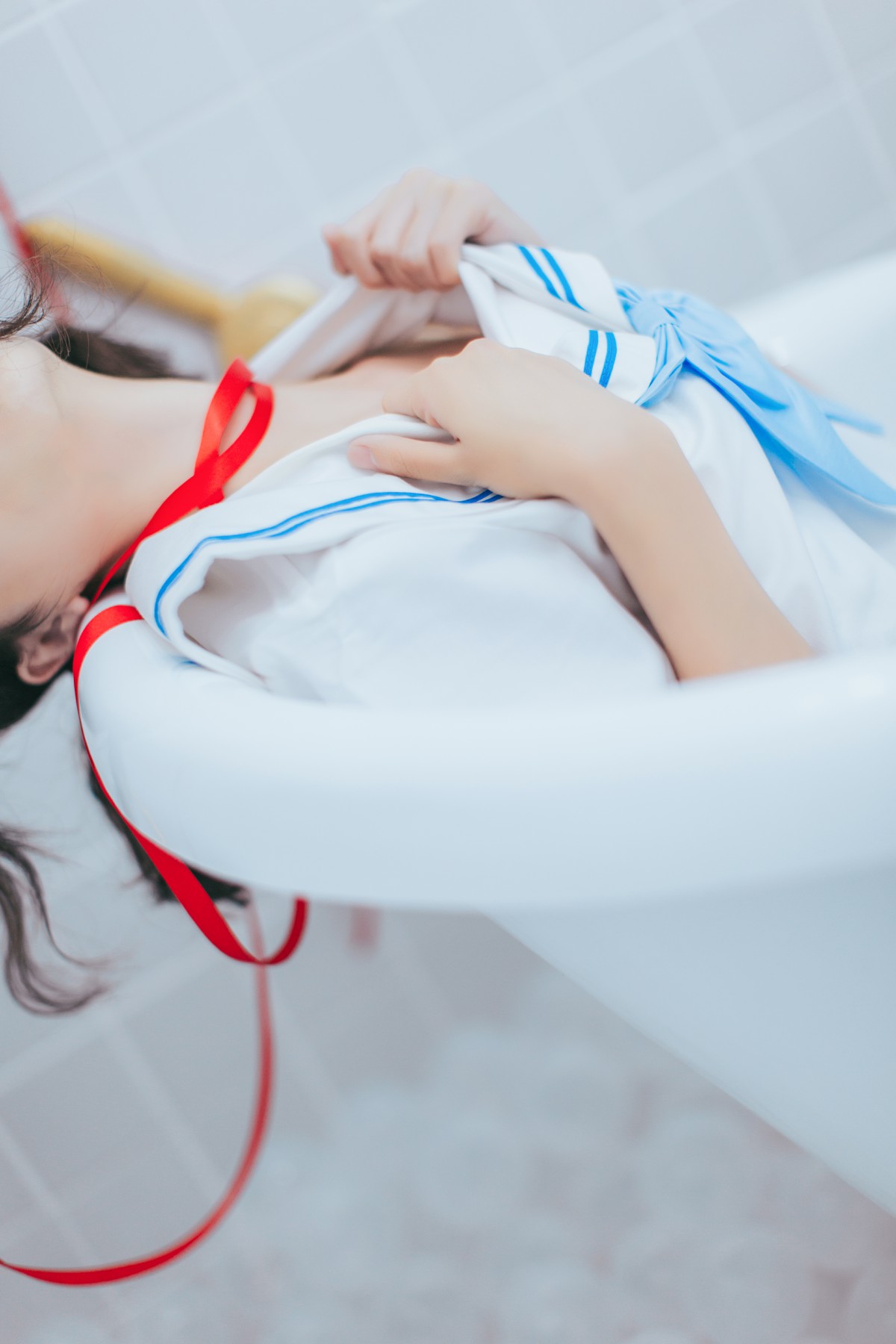 [Cosplay]疯猫ss – 睡衣与浴室的水手服 – COSPLAY