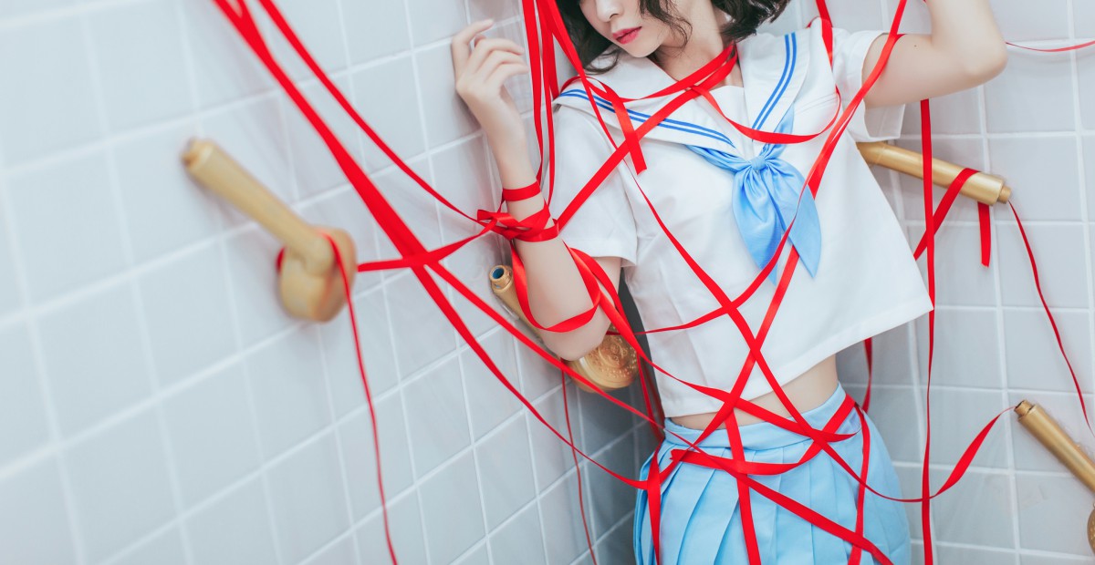 [Cosplay]疯猫ss – 睡衣与浴室的水手服 – COSPLAY