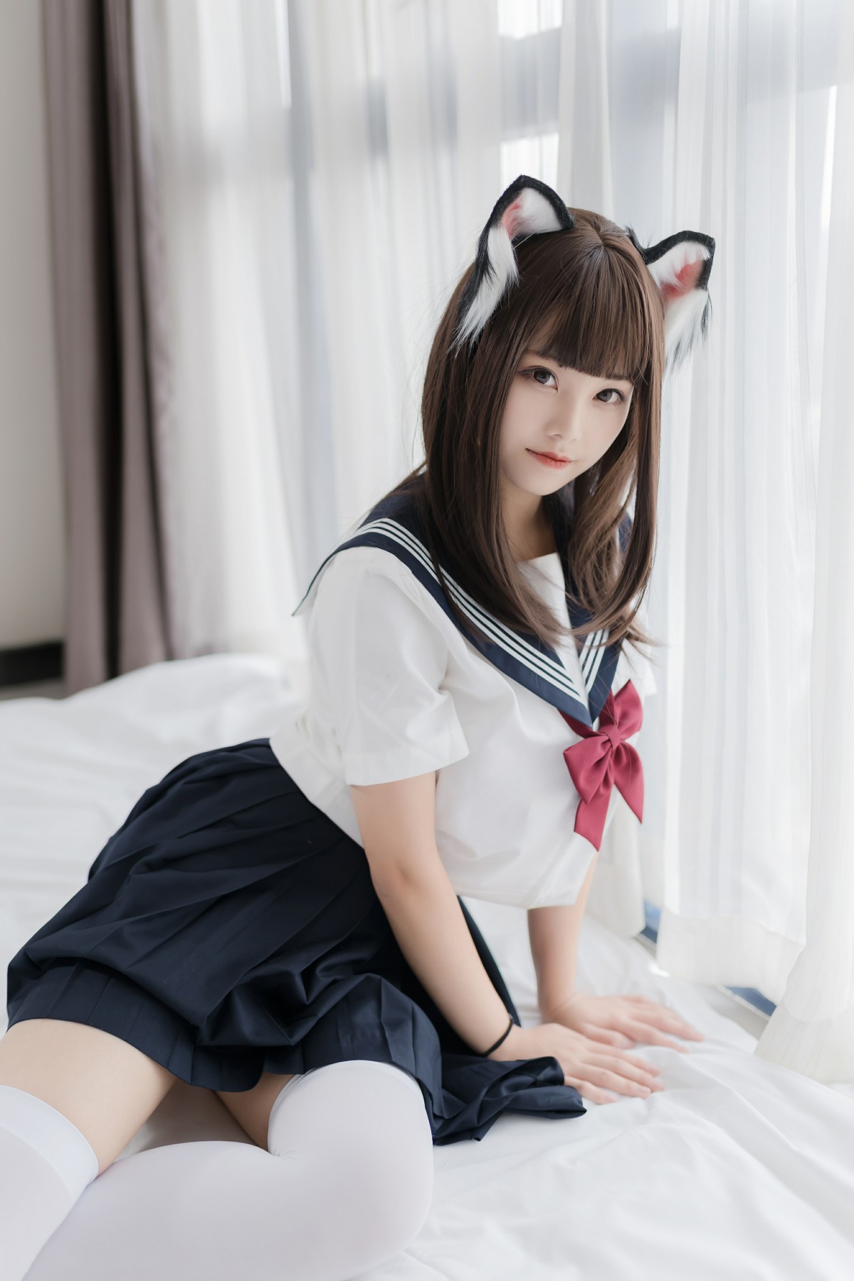 喵糖映画 VOL.002 JK白丝 – COSPLAY