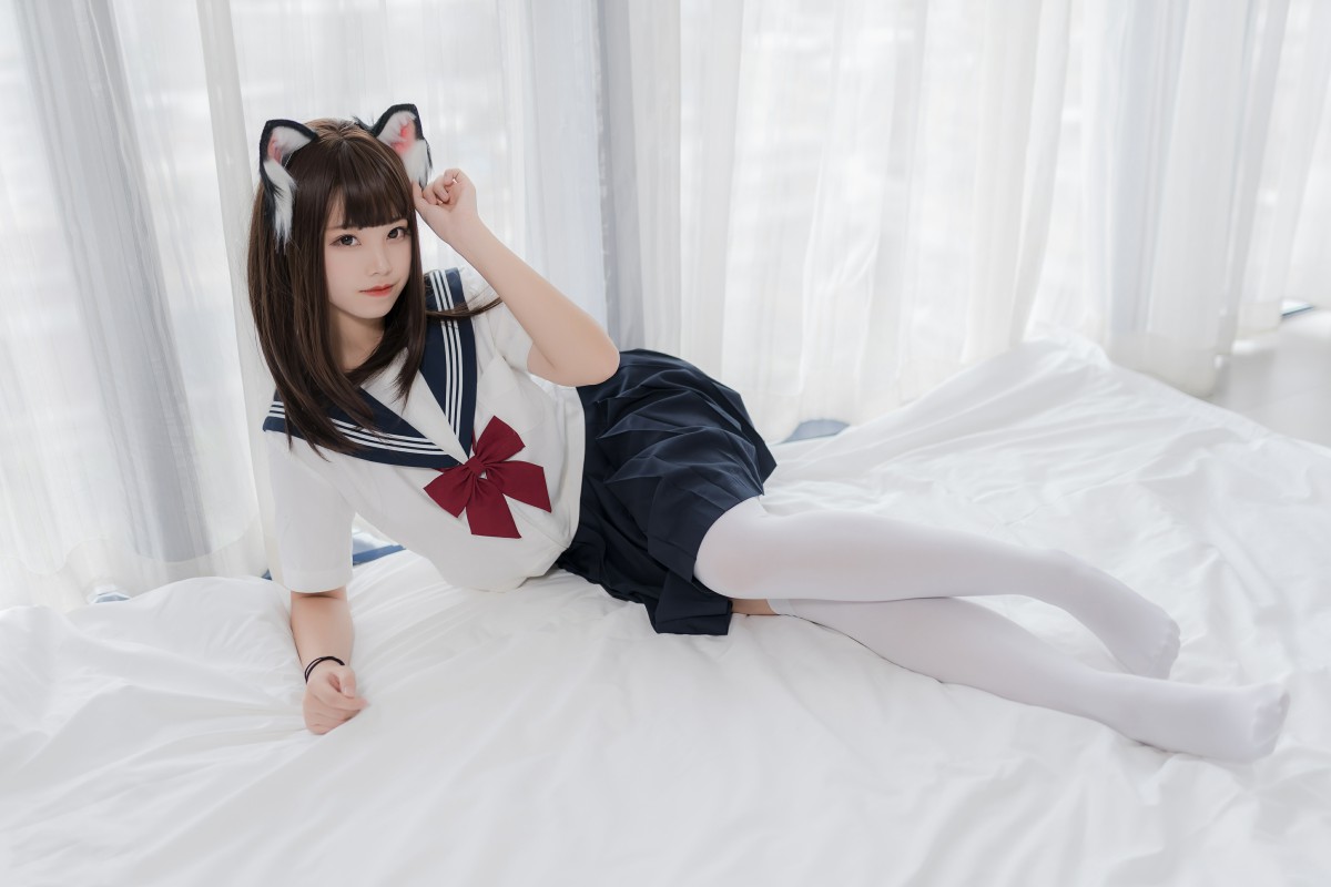 喵糖映画 VOL.002 JK白丝 – COSPLAY