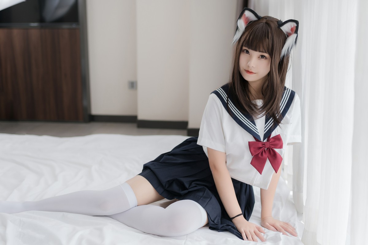 喵糖映画 VOL.002 JK白丝 – COSPLAY