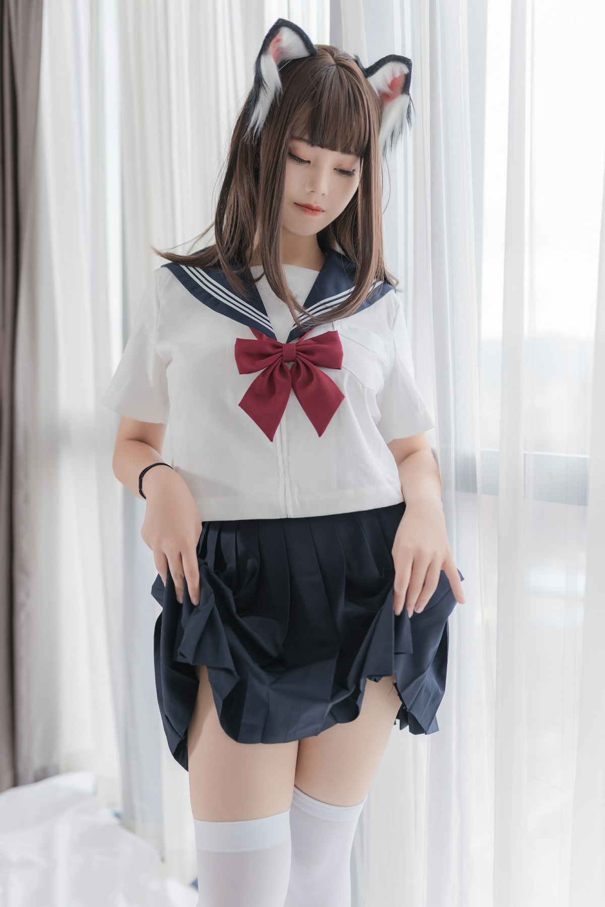 喵糖映画 VOL.002 JK白丝 – COSPLAY