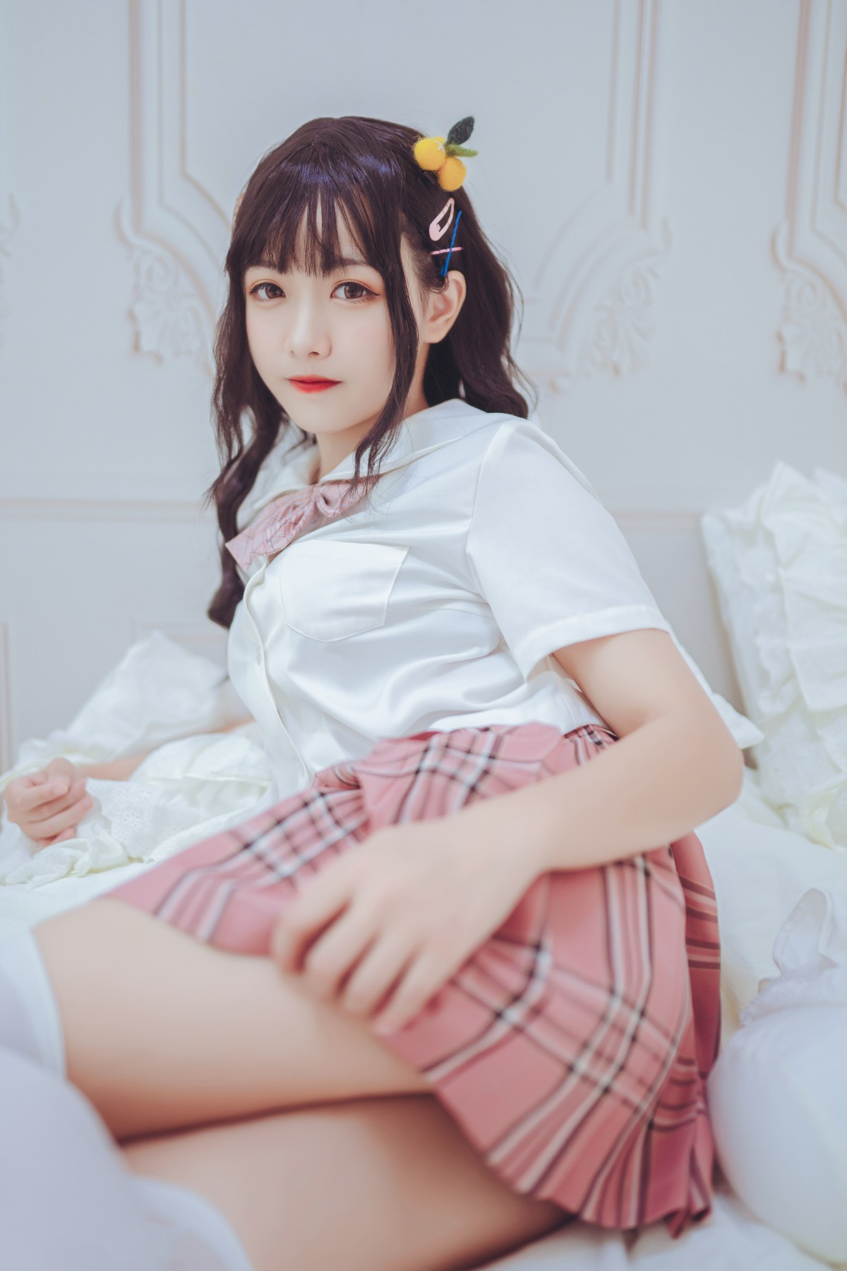 喵糖映画 VOL.001 过膝白丝 – COSPLAY