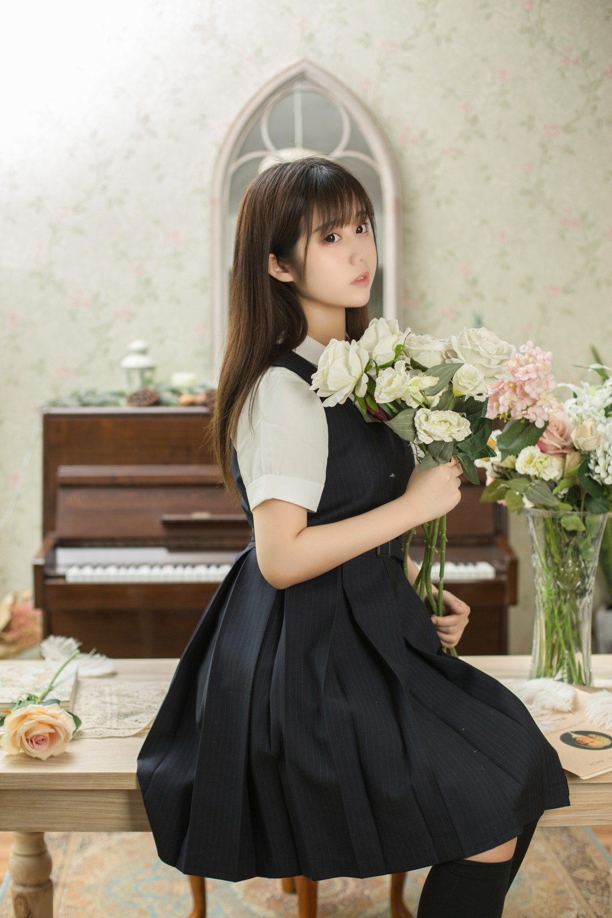 [喵糖映画]VOL.004 镜酱 文静学妹 – COSPLAY