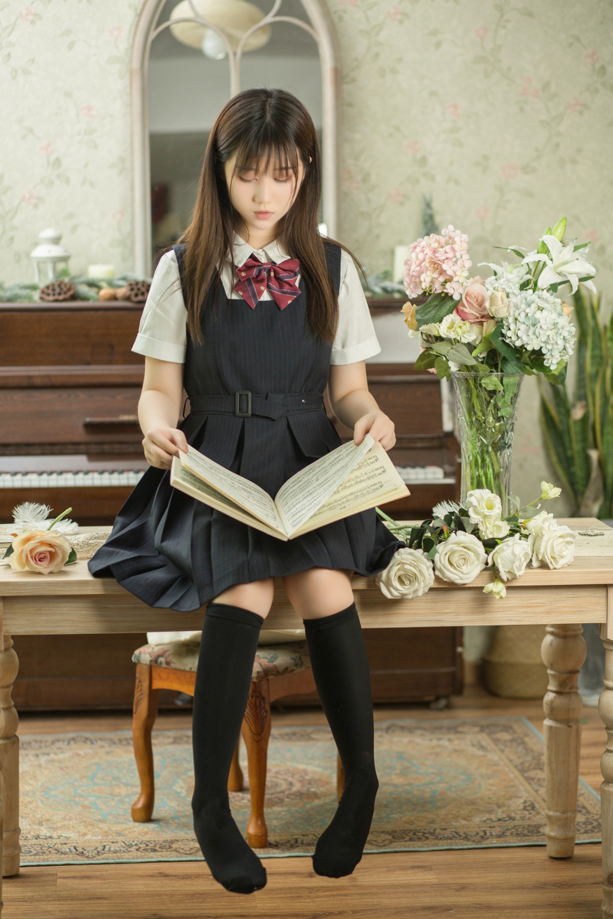 [喵糖映画]VOL.004 镜酱 文静学妹 – COSPLAY