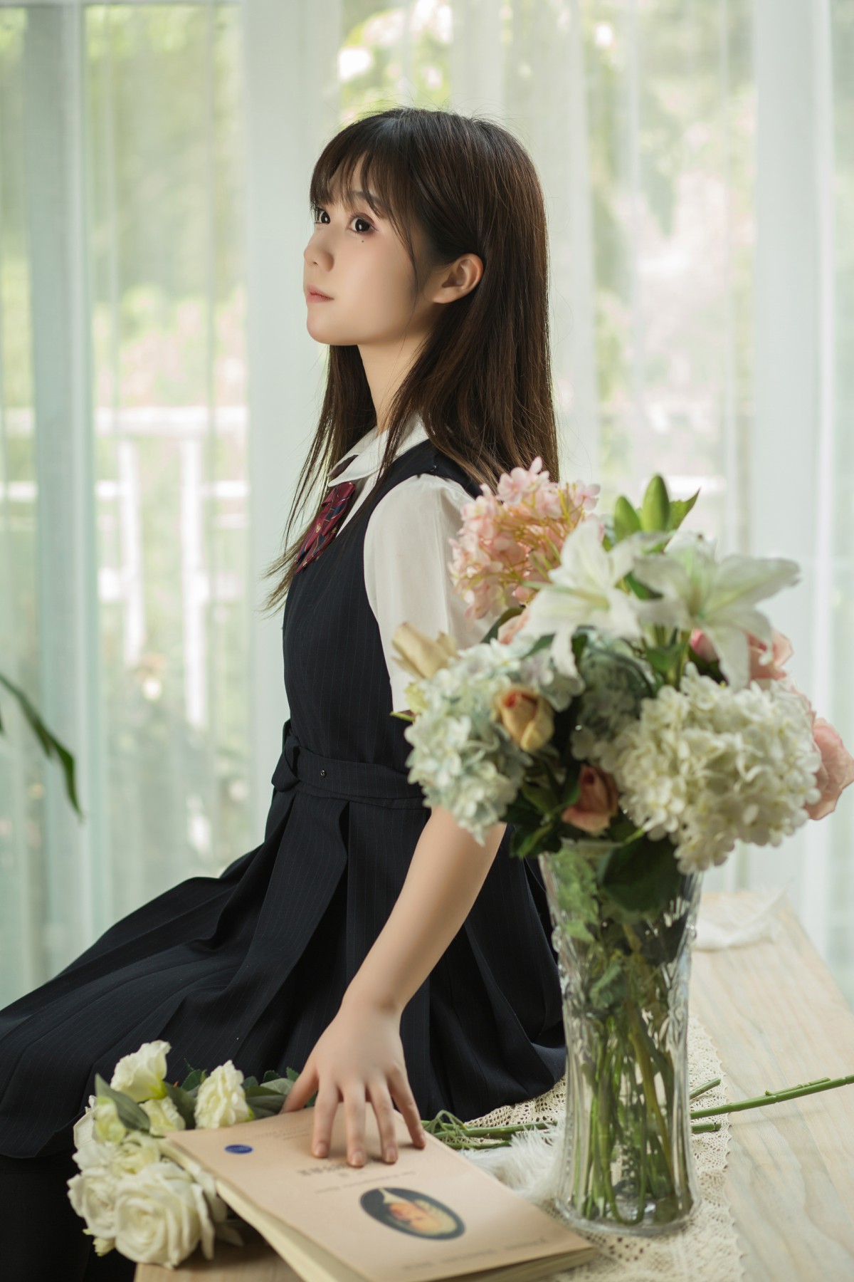 [喵糖映画]VOL.004 镜酱 文静学妹 – COSPLAY
