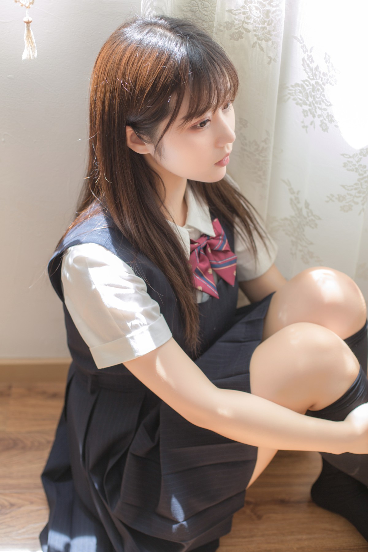 [喵糖映画]VOL.004 镜酱 文静学妹 – COSPLAY