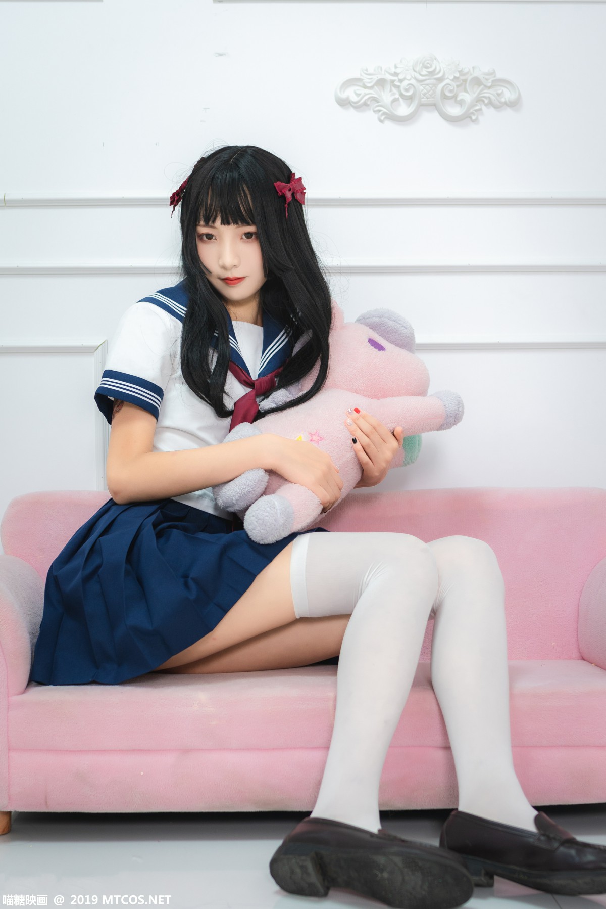 [喵糖映画]VOL.012 蓝白水手服 – COSPLAY