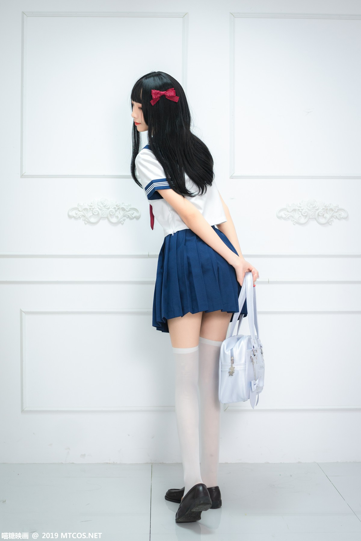 [喵糖映画]VOL.012 蓝白水手服 – COSPLAY