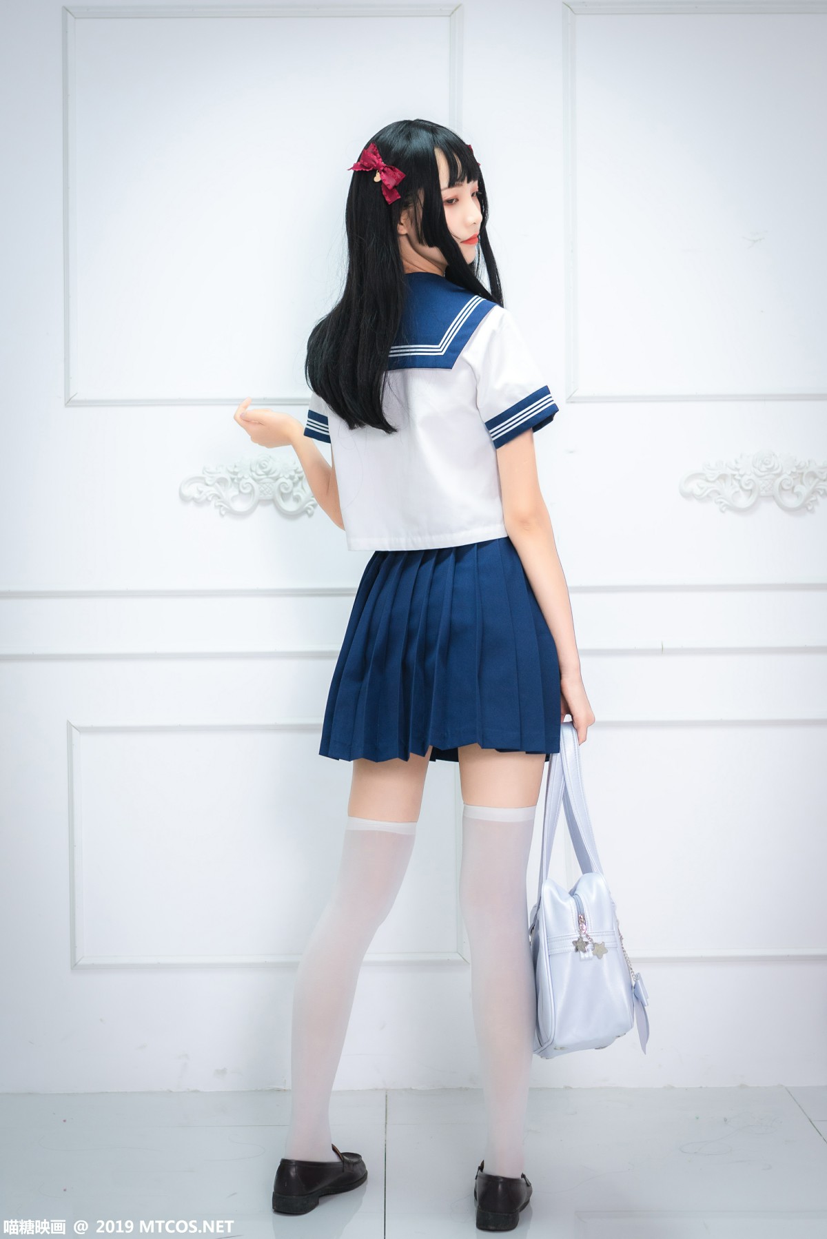 [喵糖映画]VOL.012 蓝白水手服 – COSPLAY
