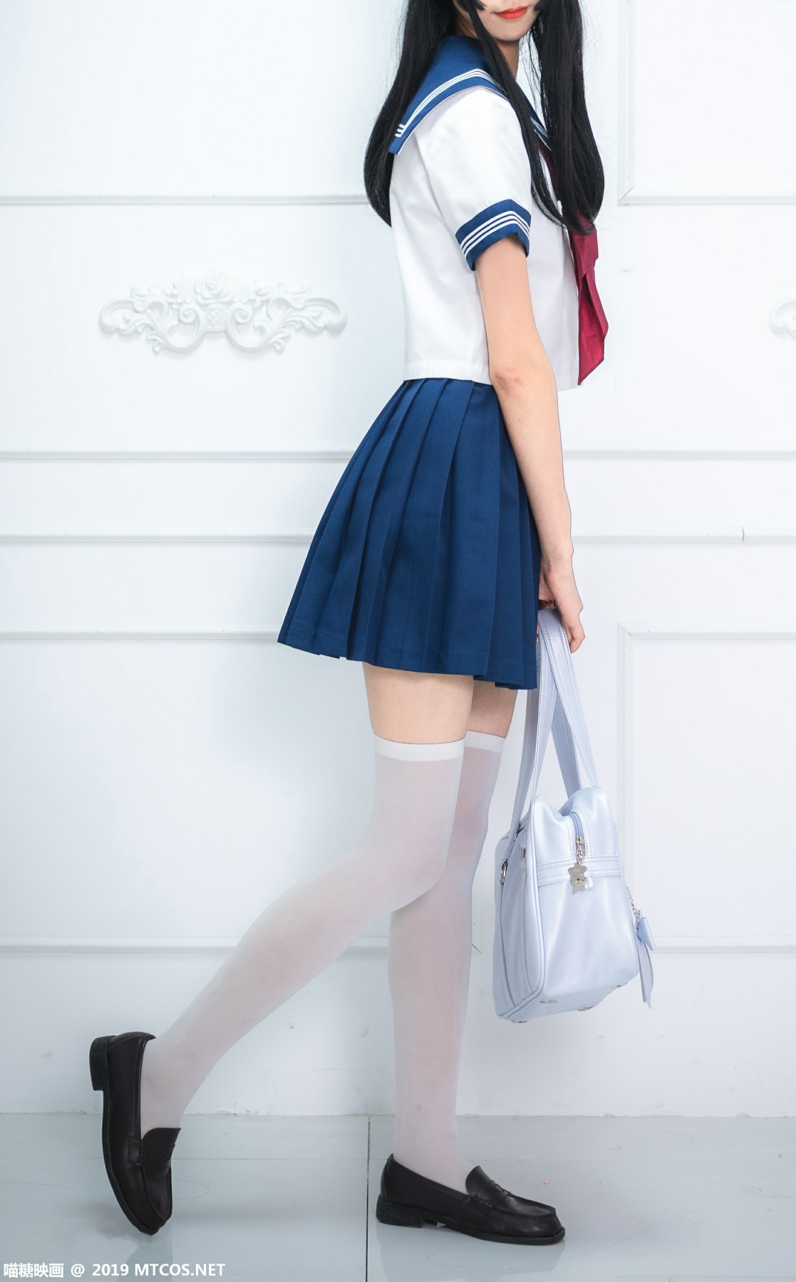 [喵糖映画]VOL.012 蓝白水手服 – COSPLAY