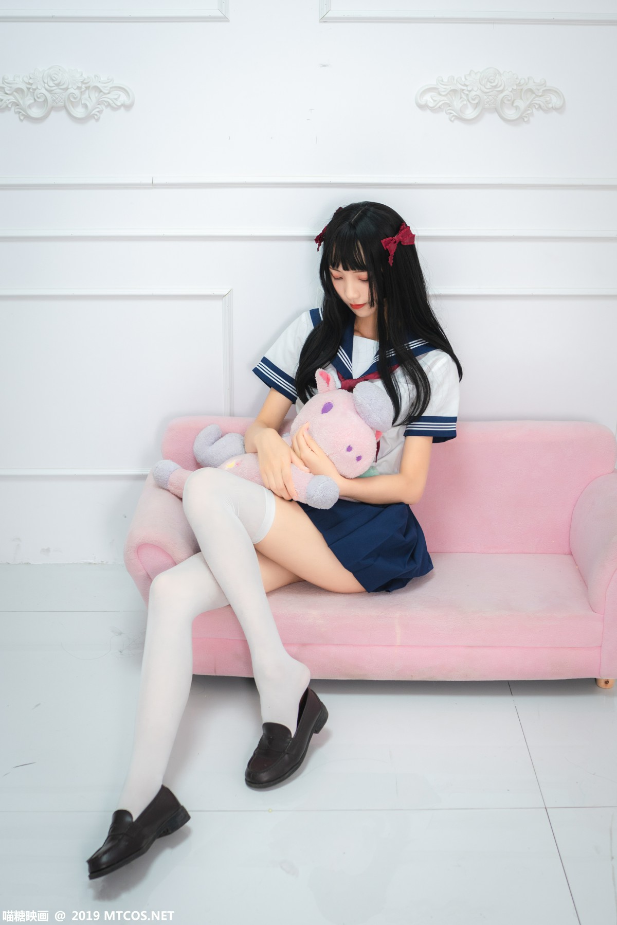[喵糖映画]VOL.012 蓝白水手服 – COSPLAY
