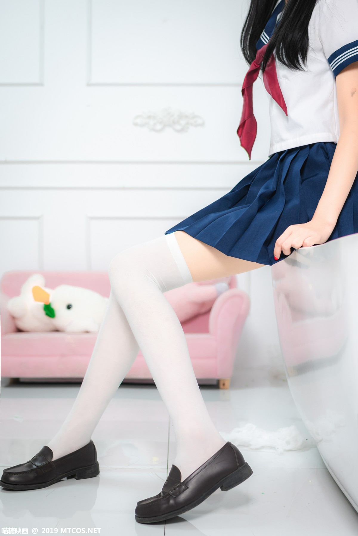 [喵糖映画]VOL.012 蓝白水手服 – COSPLAY