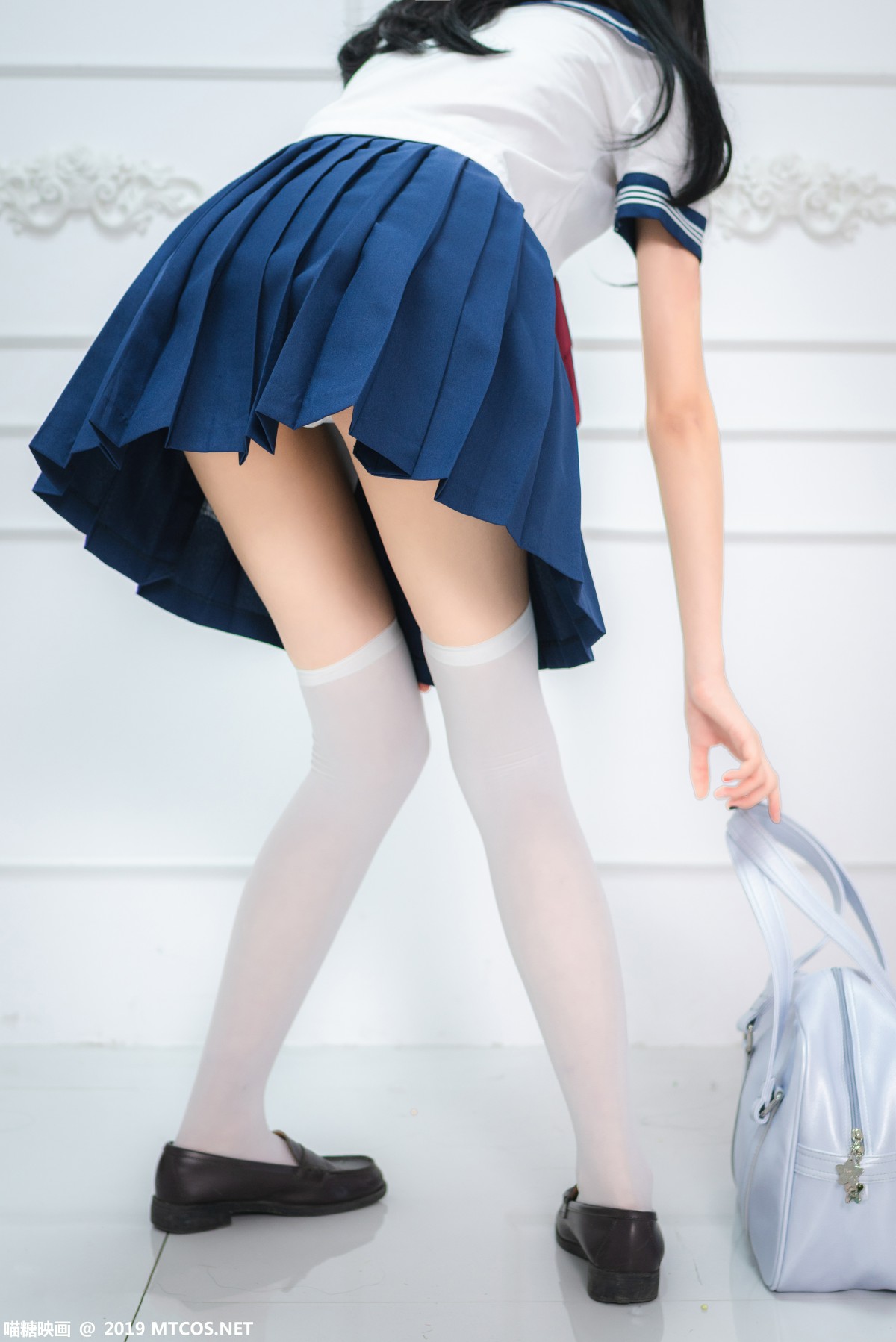 [喵糖映画]VOL.012 蓝白水手服 – COSPLAY