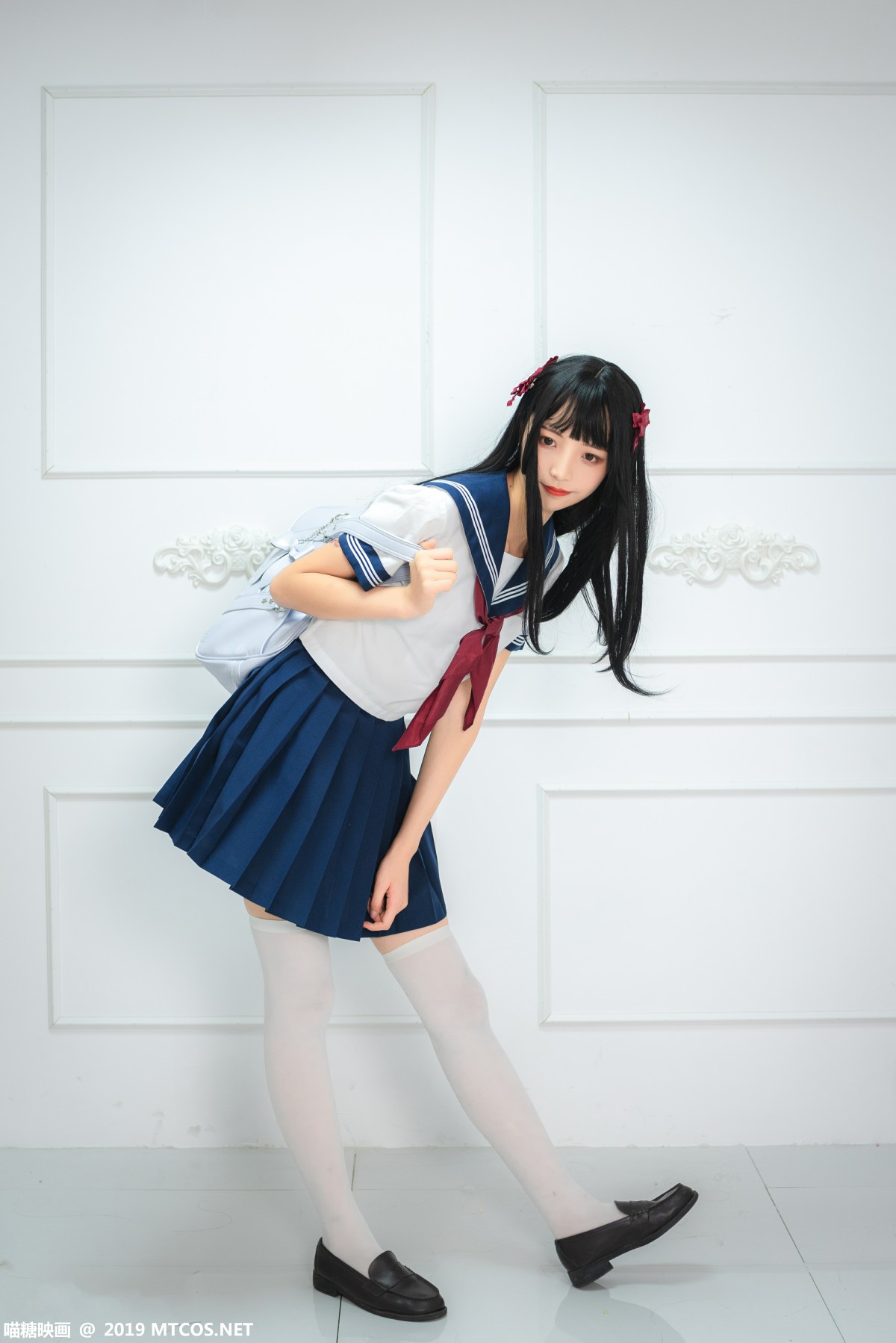 [喵糖映画]VOL.012 蓝白水手服 – COSPLAY