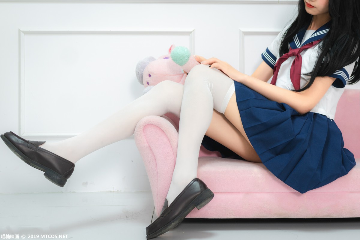 [喵糖映画]VOL.012 蓝白水手服 – COSPLAY