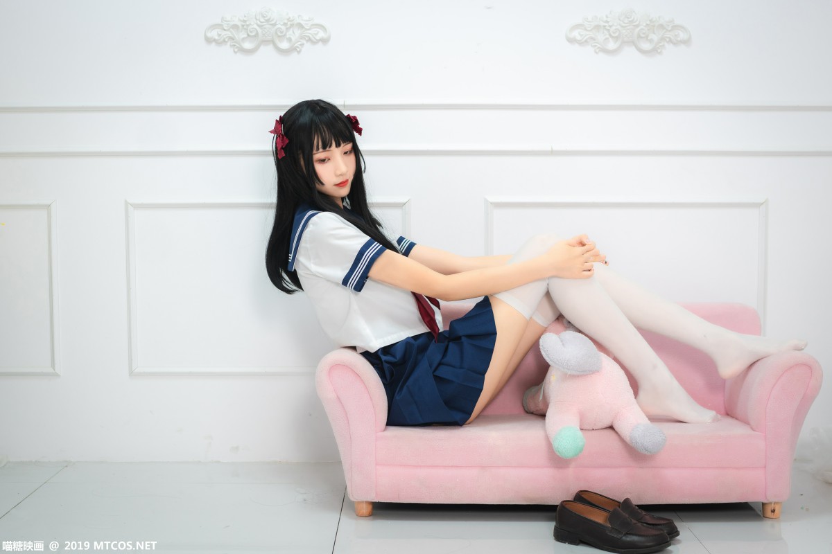 [喵糖映画]VOL.012 蓝白水手服 – COSPLAY