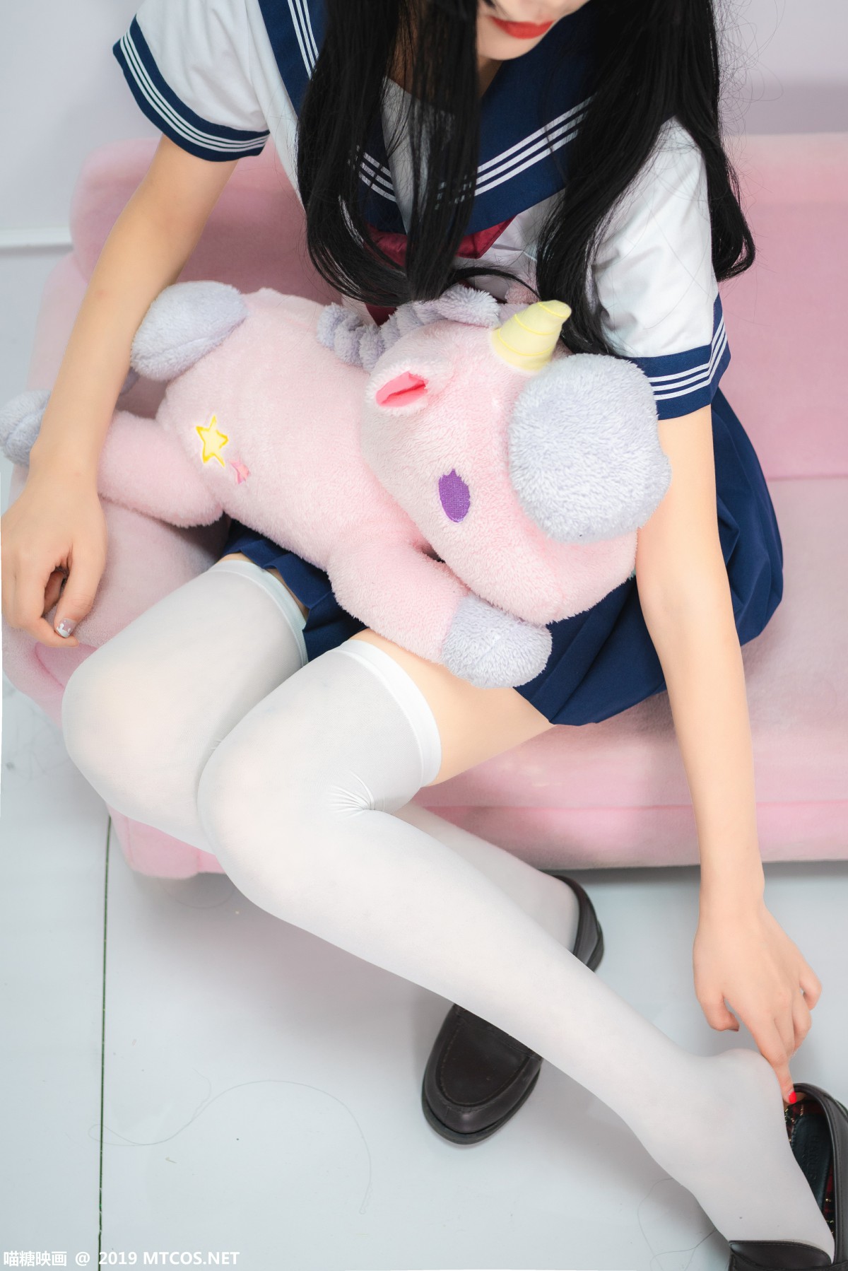 [喵糖映画]VOL.012 蓝白水手服 – COSPLAY