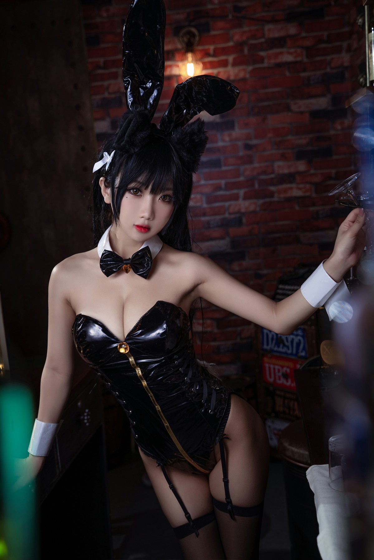 [Cosplay]鬼畜瑶在不在 – 黑色同人兔女郎 – COSPLAY