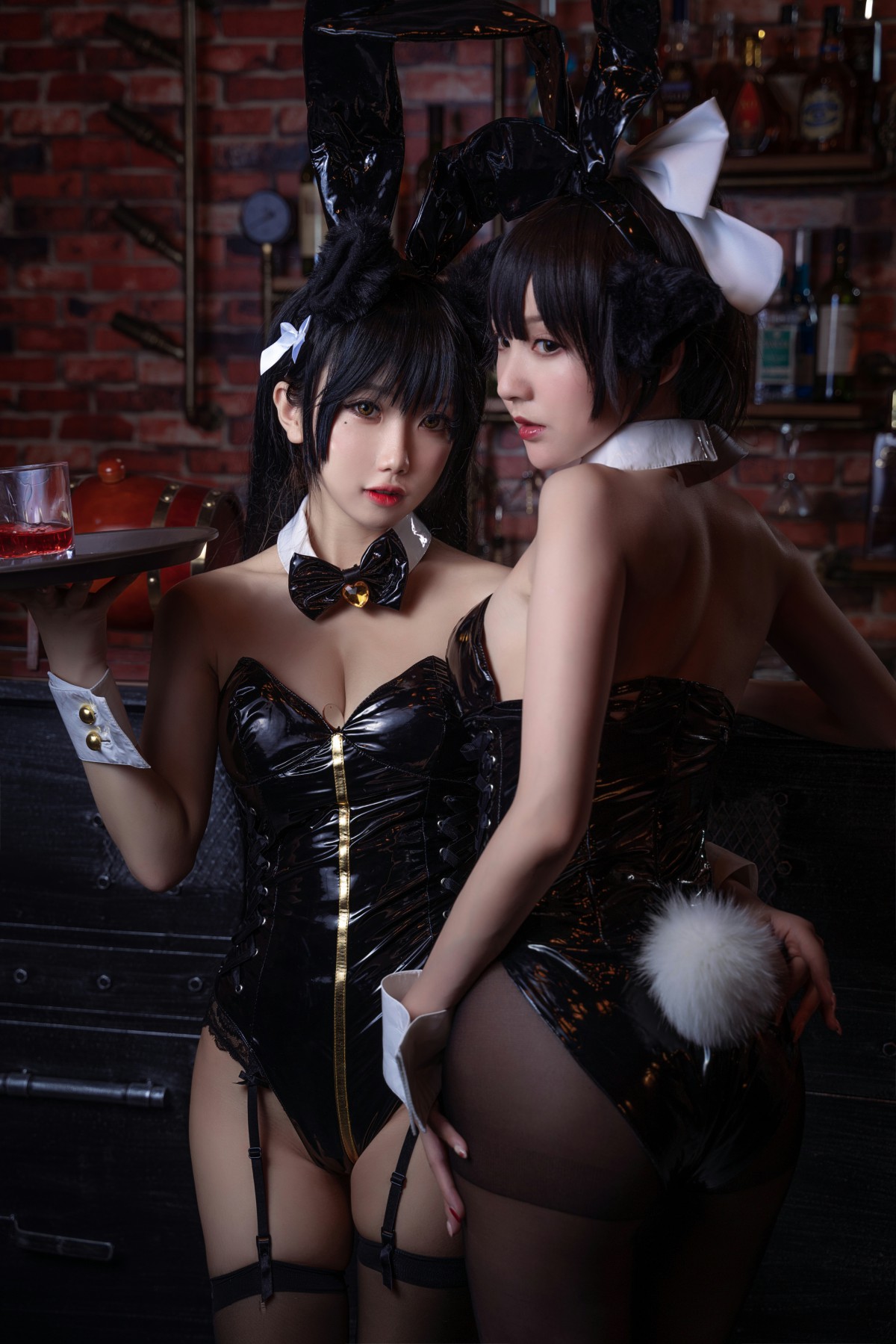 [Cosplay]鬼畜瑶在不在 – 黑色同人兔女郎 – COSPLAY