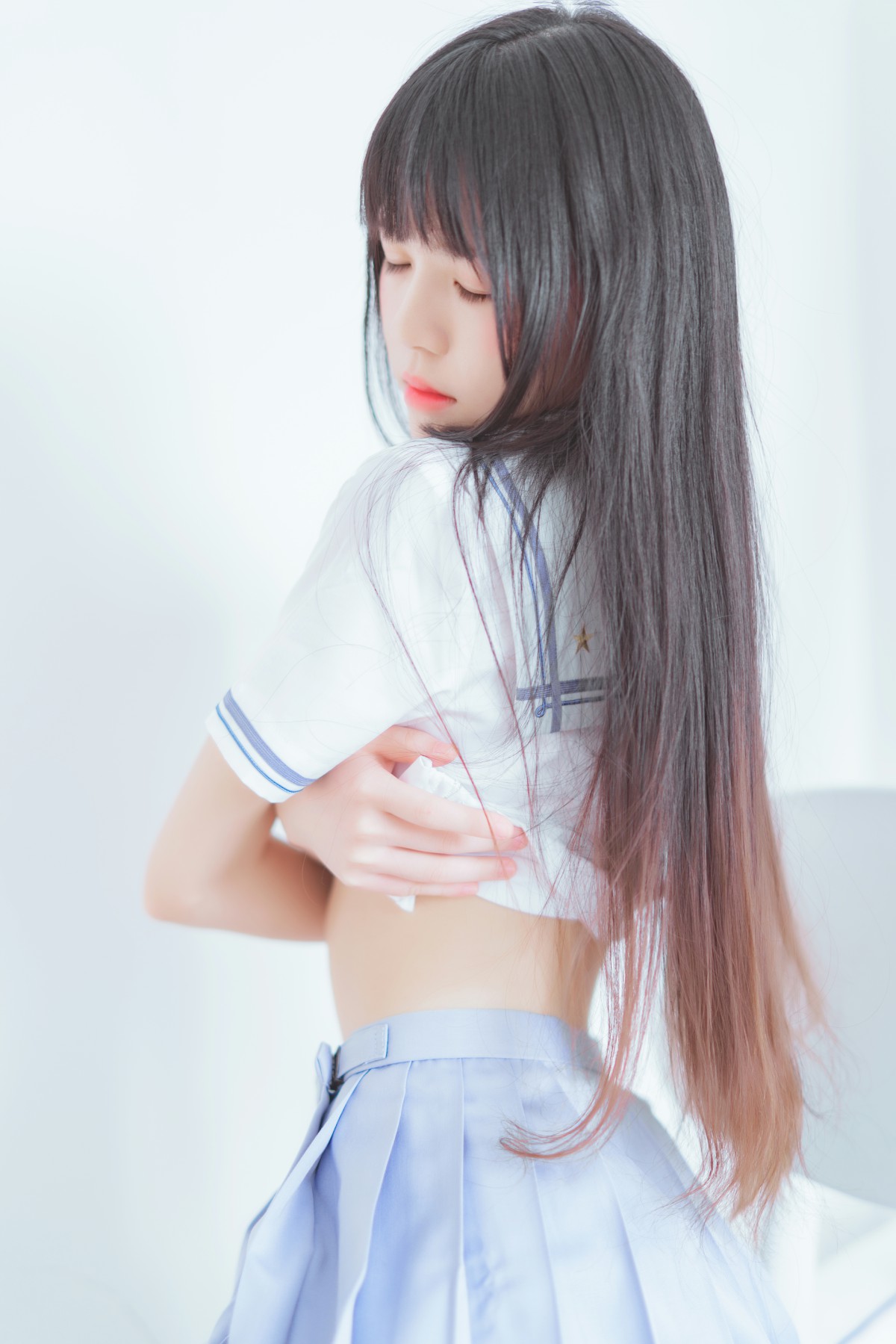 [Cosplay]桜桃喵 – 校服黑丝 – COSPLAY