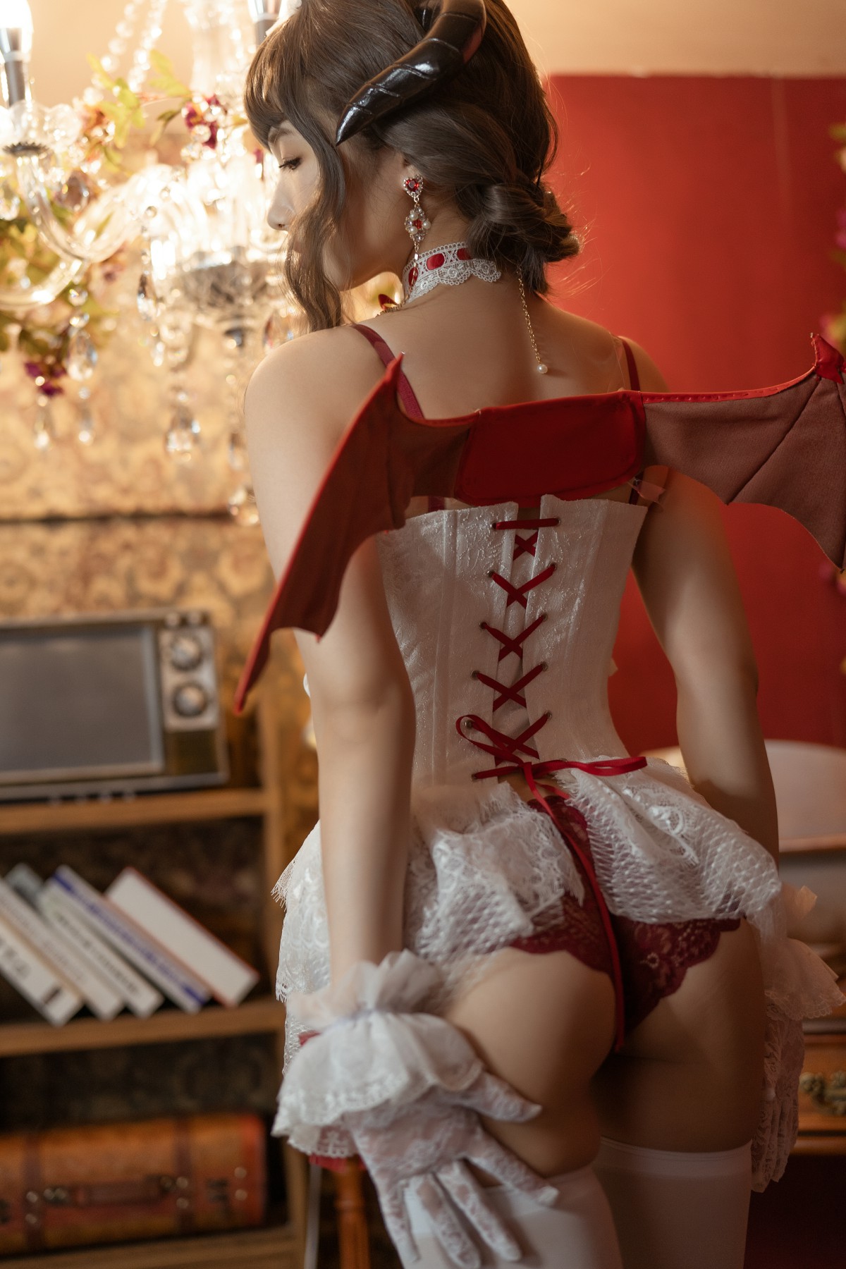 [Cosplay]雯妹不讲道理 – 魅魔 Elegant d – COSPLAY