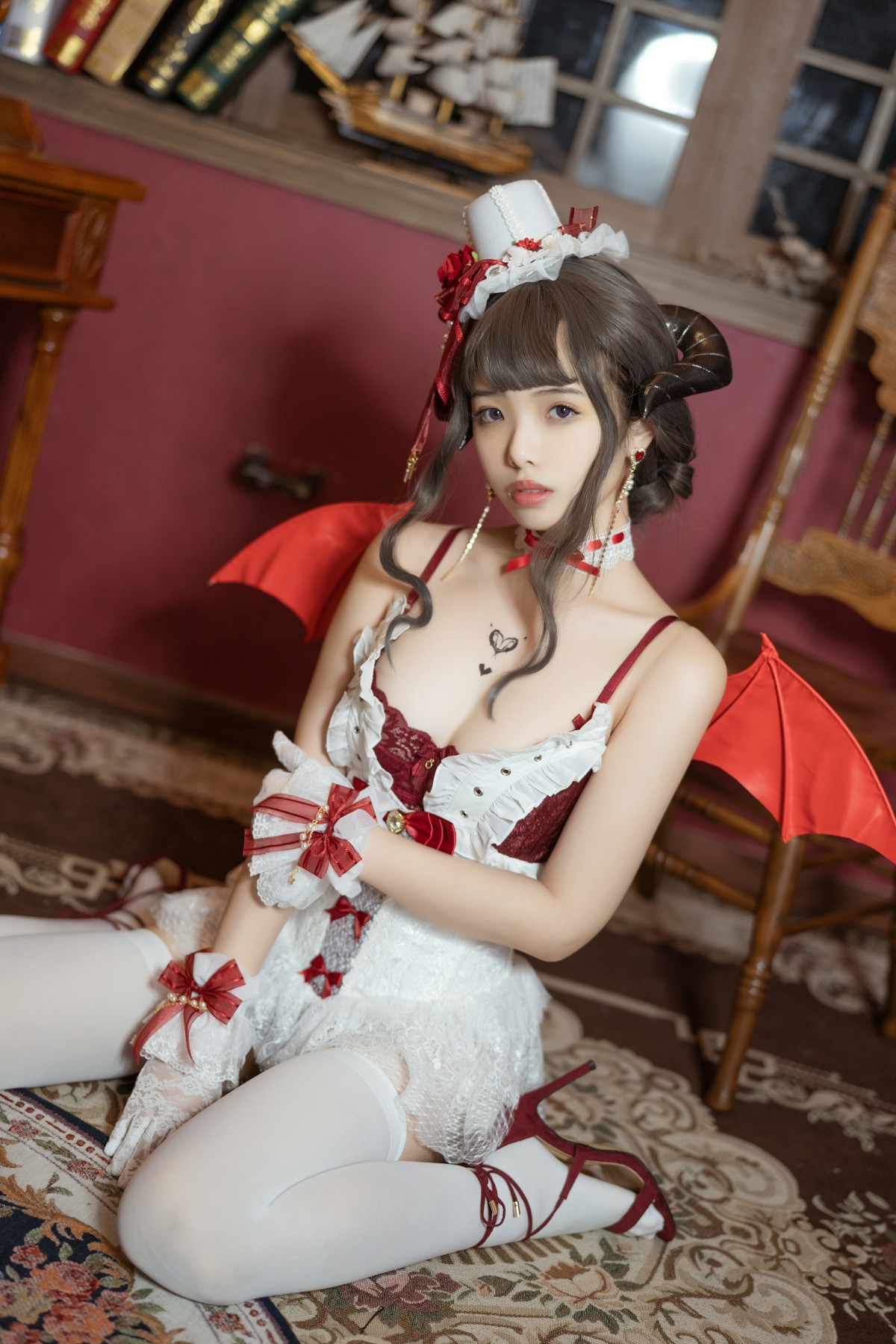 [Cosplay]雯妹不讲道理 – 魅魔 Elegant d – COSPLAY