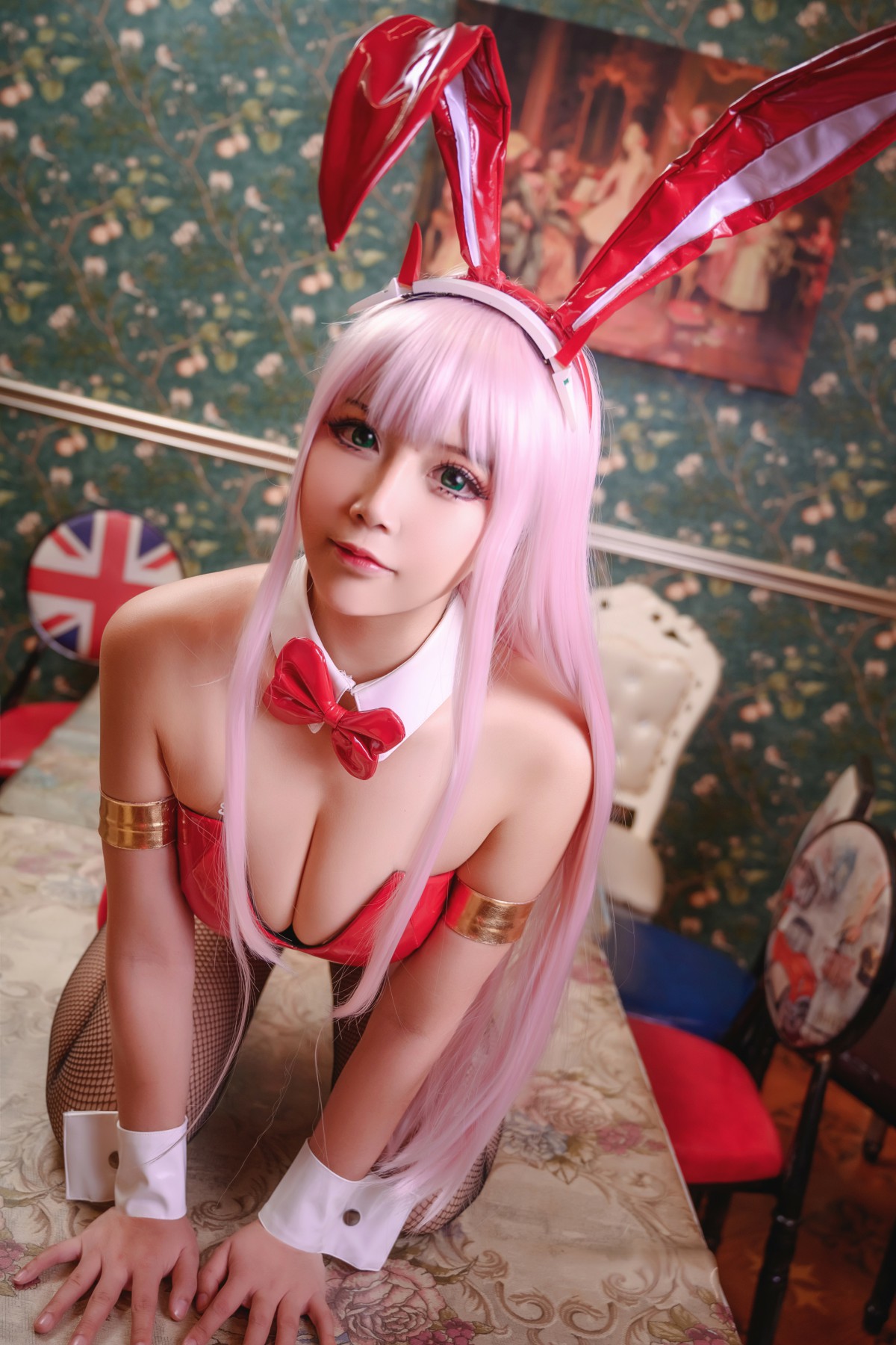 [Cosplay]抱走莫子 – 02 网袜兔女郎 – COSPLAY