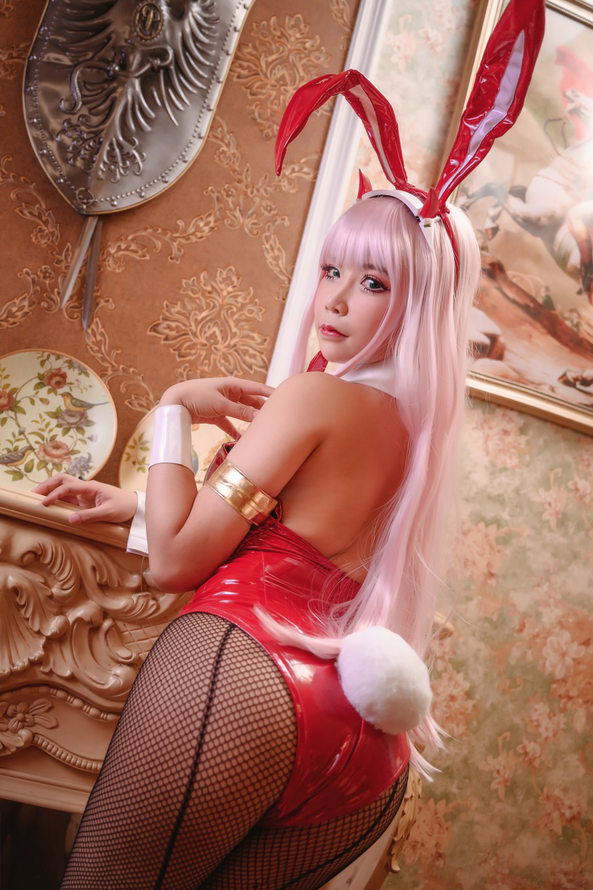 [Cosplay]抱走莫子 – 02 网袜兔女郎 – COSPLAY