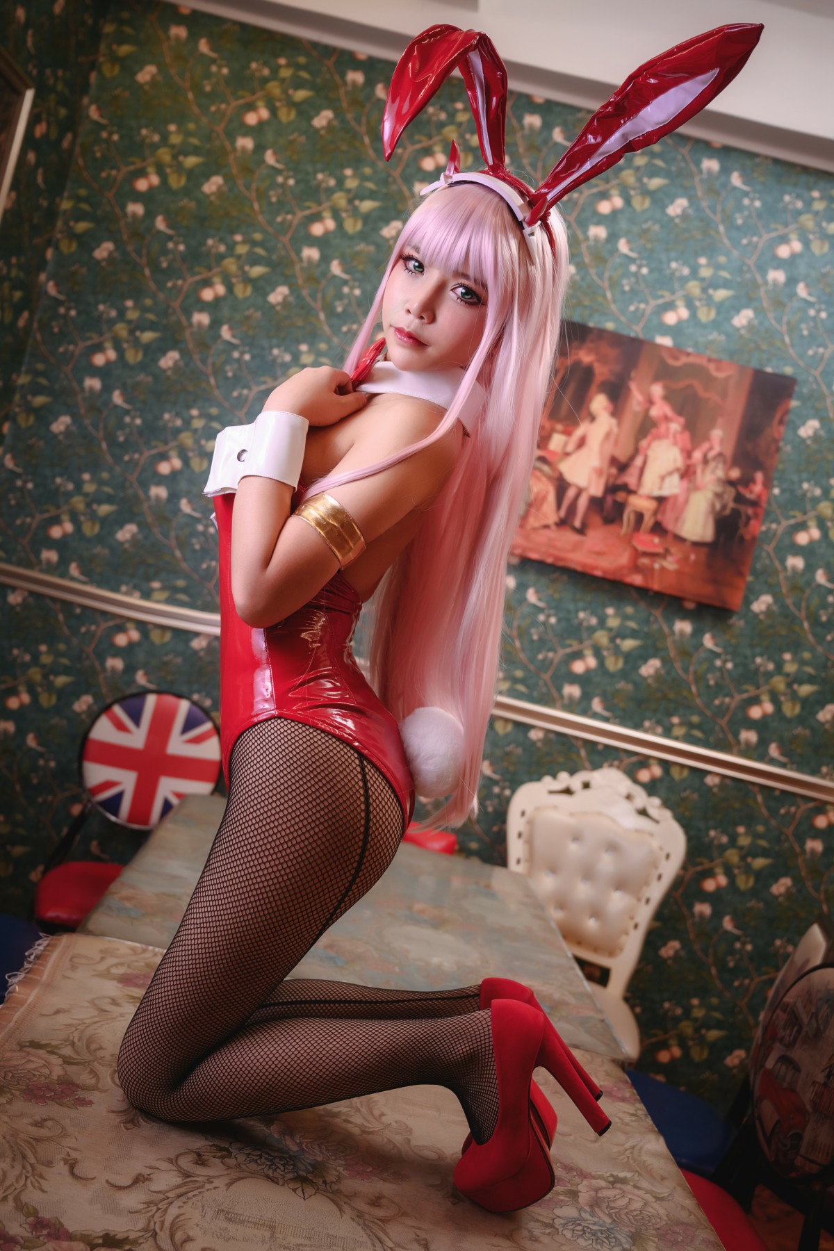 [Cosplay]抱走莫子 – 02 网袜兔女郎 – COSPLAY