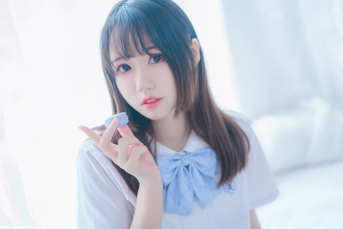 [喵糖映画]VOL.019 蓝白梦幻少女 – COSPLAY