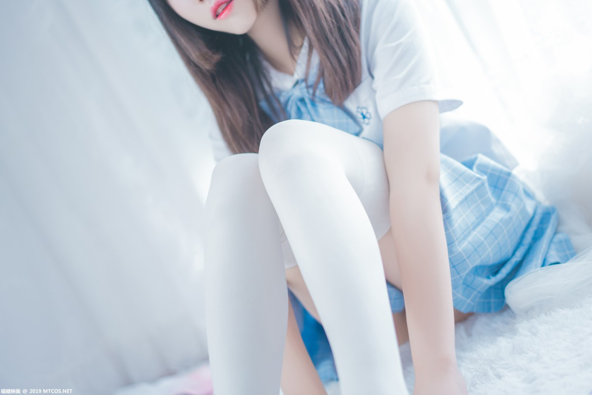 [喵糖映画]VOL.019 蓝白梦幻少女 – COSPLAY