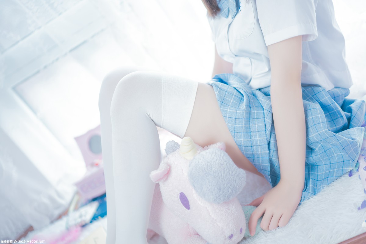 [喵糖映画]VOL.019 蓝白梦幻少女 – COSPLAY