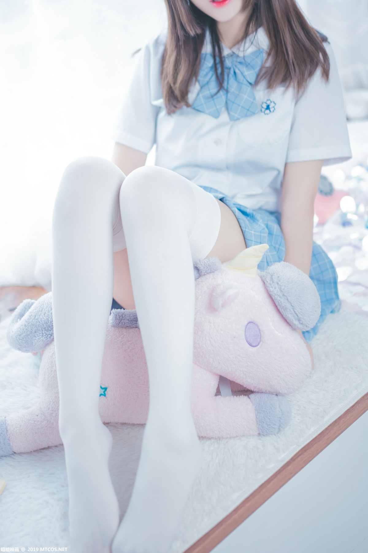 [喵糖映画]VOL.019 蓝白梦幻少女 – COSPLAY