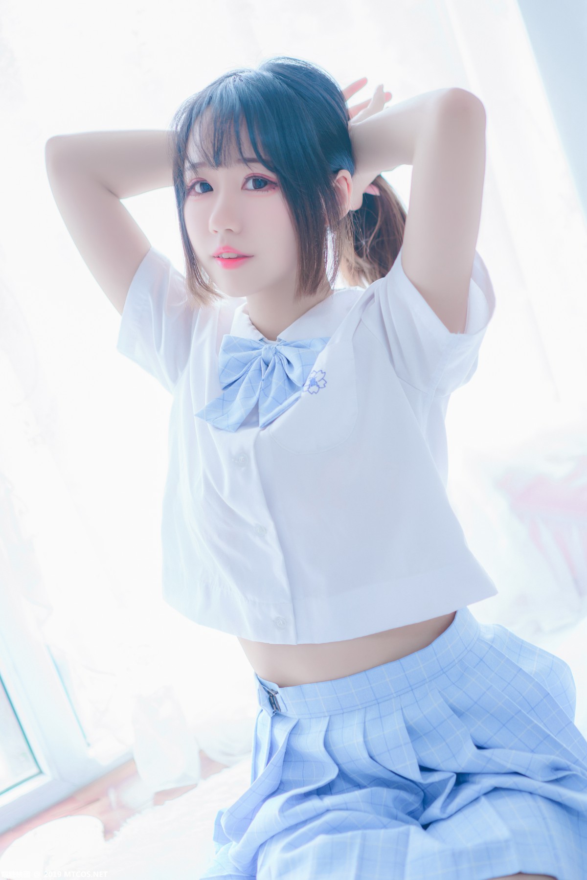 [喵糖映画]VOL.019 蓝白梦幻少女 – COSPLAY