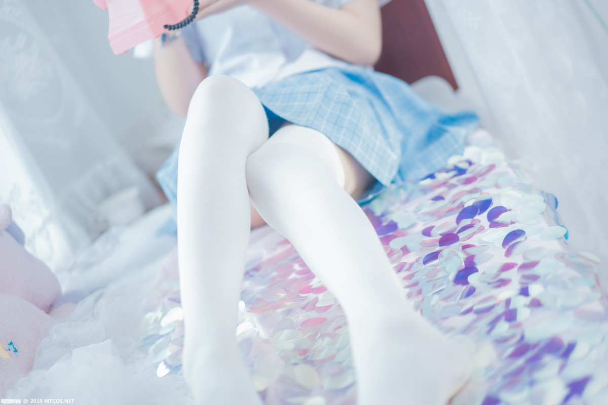 [喵糖映画]VOL.019 蓝白梦幻少女 – COSPLAY