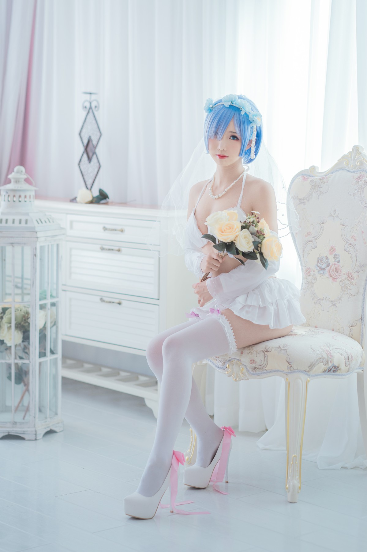 [Cosplay]面饼仙儿 – 花嫁蕾姆 – COSPLAY