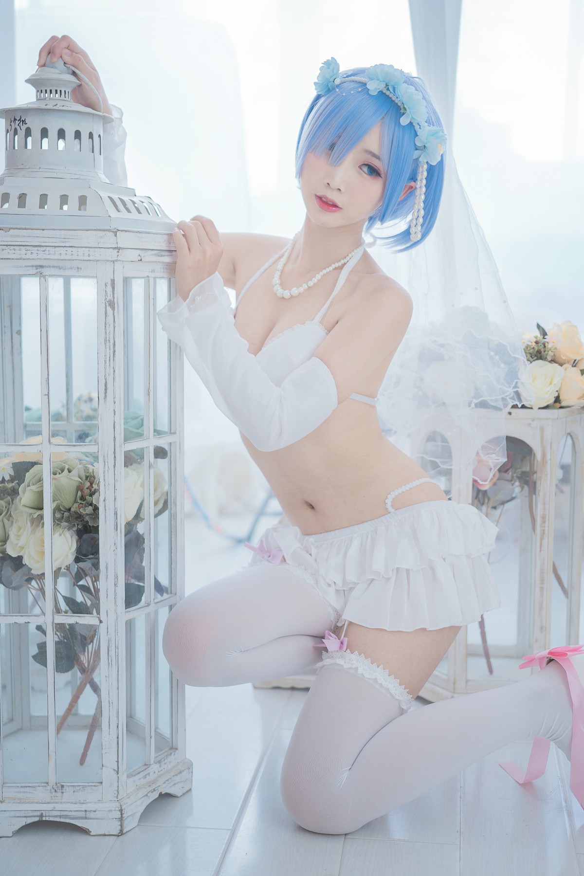 [Cosplay]面饼仙儿 – 花嫁蕾姆 – COSPLAY