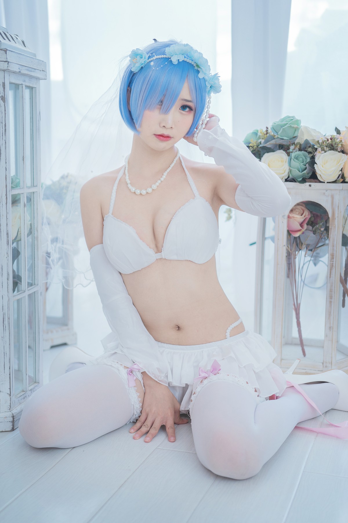 [Cosplay]面饼仙儿 – 花嫁蕾姆 – COSPLAY