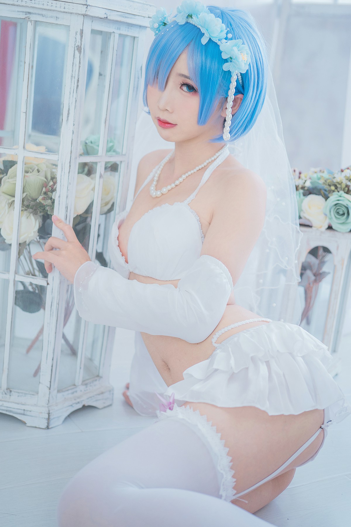 [Cosplay]面饼仙儿 – 花嫁蕾姆 – COSPLAY