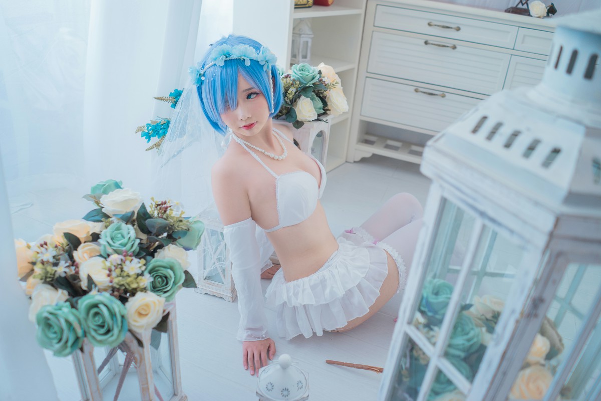 [Cosplay]面饼仙儿 – 花嫁蕾姆 – COSPLAY