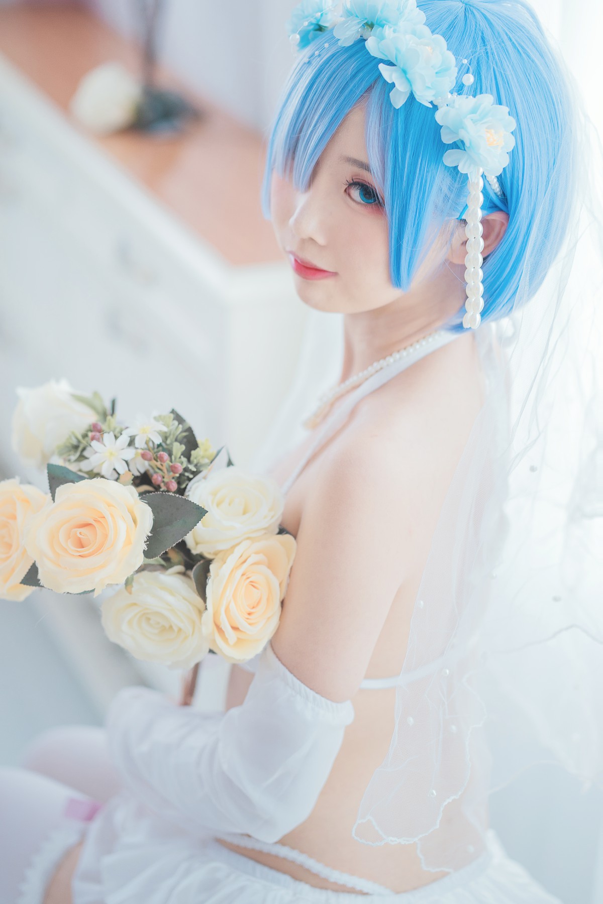 [Cosplay]面饼仙儿 – 花嫁蕾姆 – COSPLAY