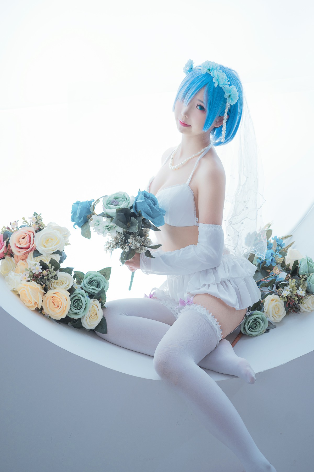 [Cosplay]面饼仙儿 – 花嫁蕾姆 – COSPLAY