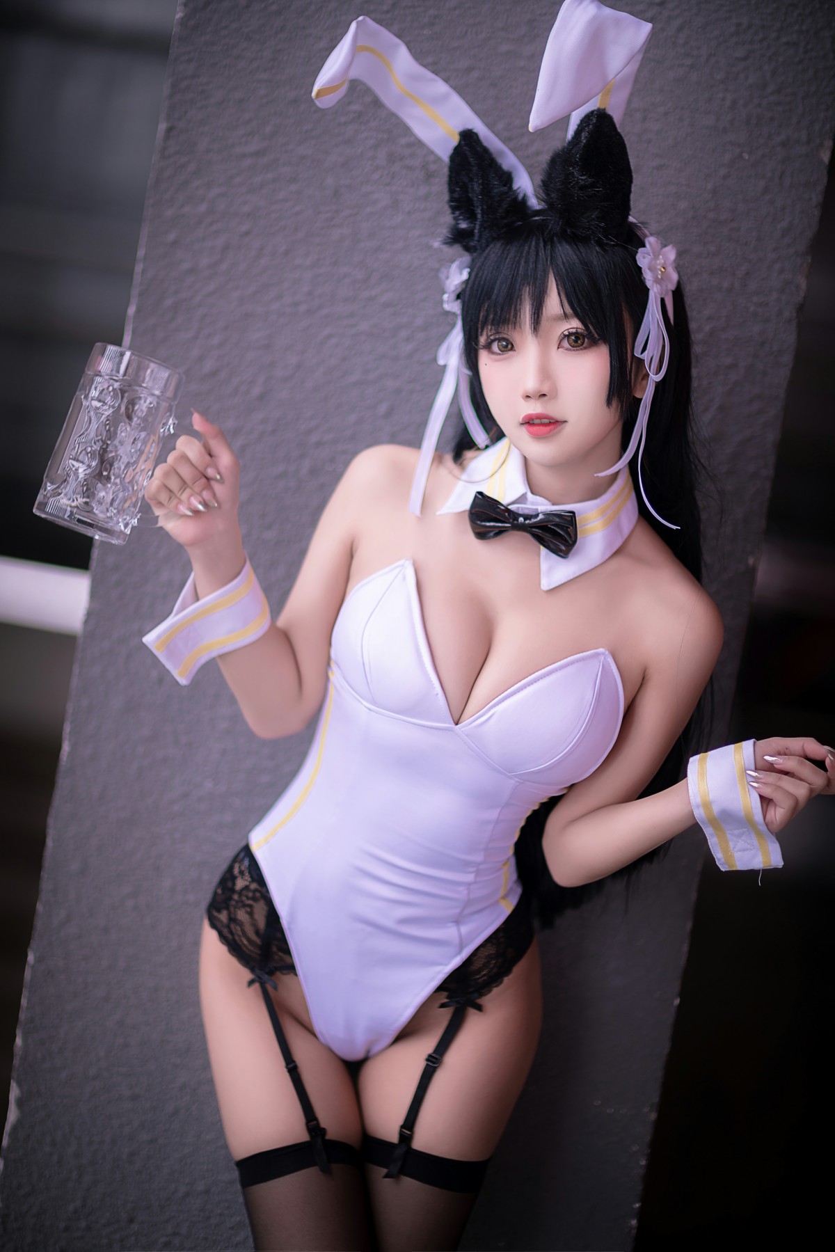 [Cosplay]鬼畜瑶在不在 – 黑丝兔女郎 – COSPLAY