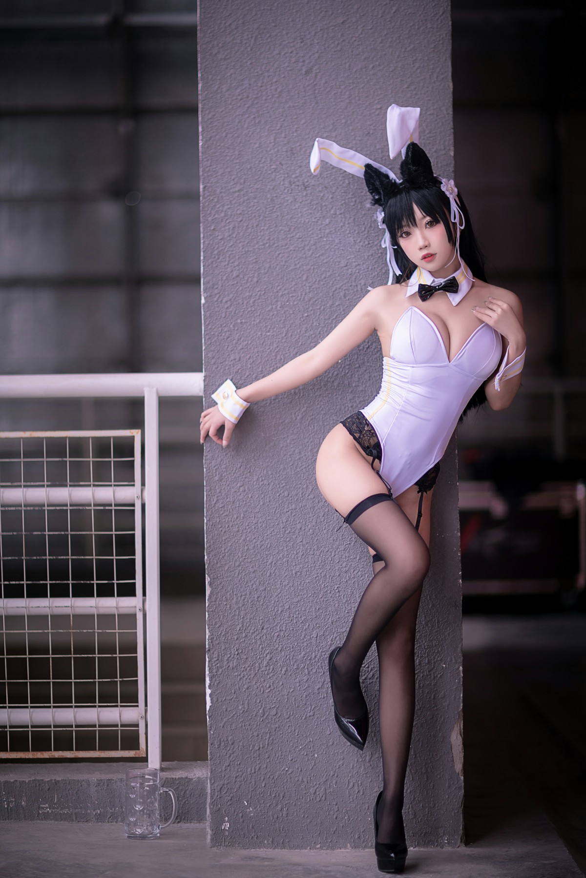 [Cosplay]鬼畜瑶在不在 – 黑丝兔女郎 – COSPLAY
